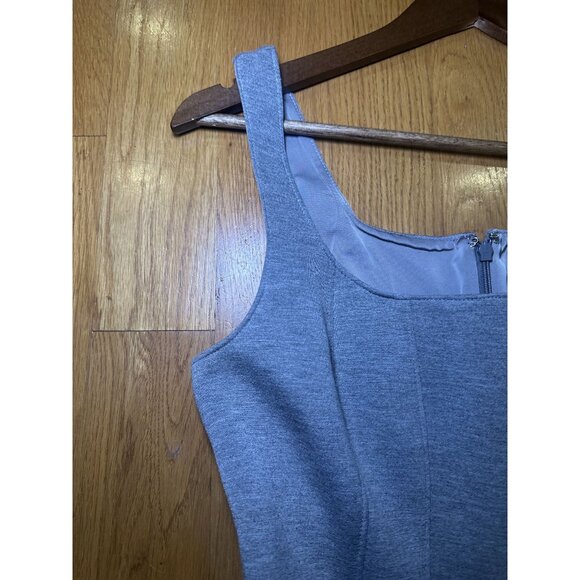 Anthropologie Du Paradis Gray A-Line Midi Dress Size Small - Picture 4 of 8